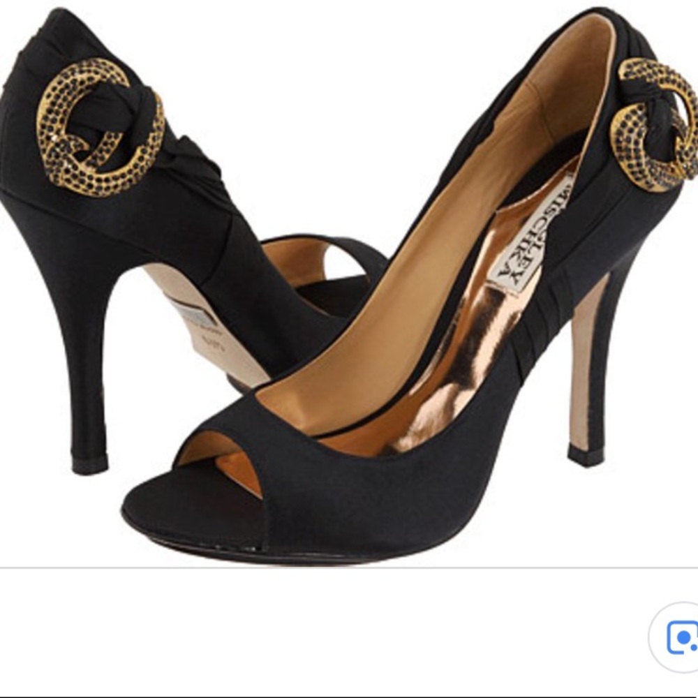 Badgley Mischka Eavan Black Gold